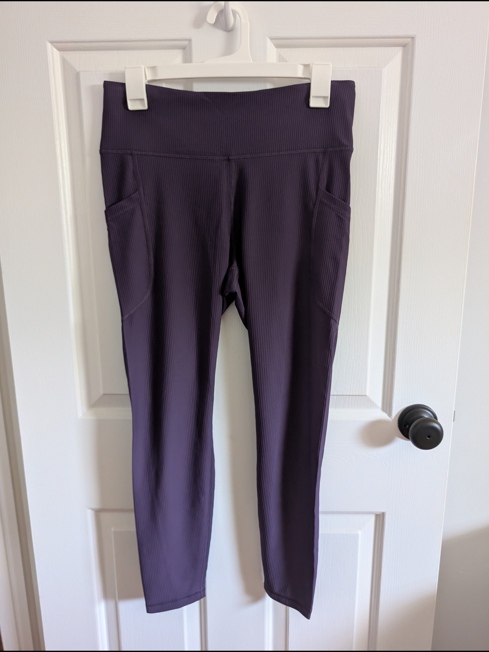 NWT Old Navy Women's High Rise Ribbed Performance Leggings Purple Size Large